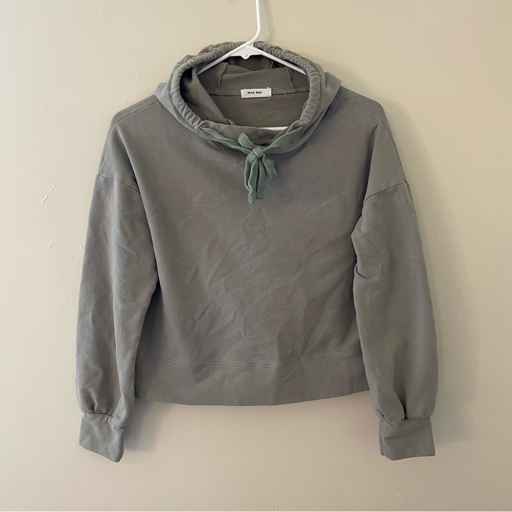 Mod Ref cotton hoodie gray simplistic classic minimal comfortable casual warm